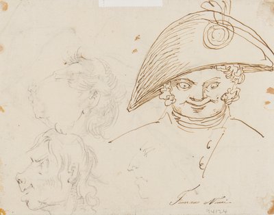 Pagina di caricature da Francesco Nenci