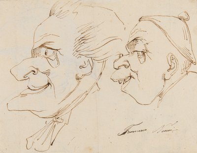 Pagina di caricature da Francesco Nenci
