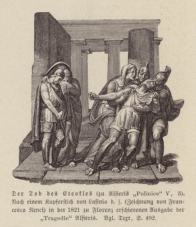 La morte di Eteocle da Francesco Nenci