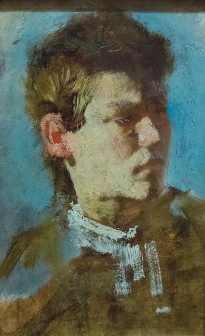Autoritratto da giovane da Francesco Paolo Michetti