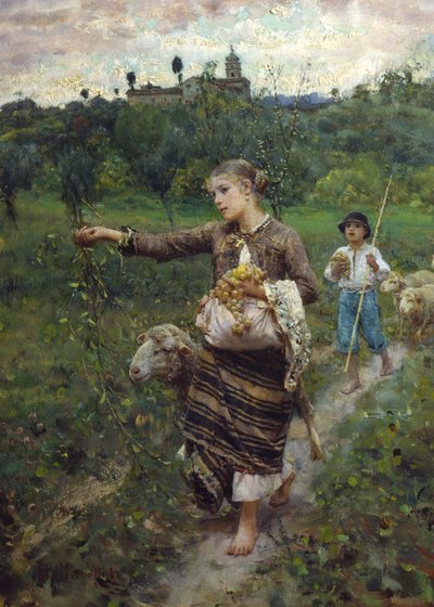 La pastorella da Francesco Paolo Michetti