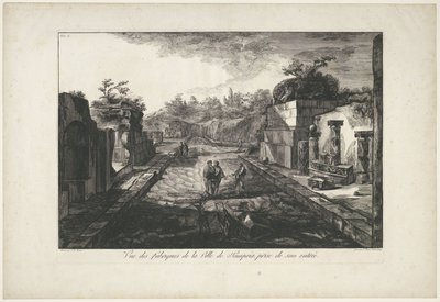 Veduta delle rovine di Pompei da Francesco Piranesi