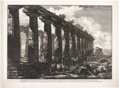 Tempio di Atena a Paestum da Francesco Piranesi