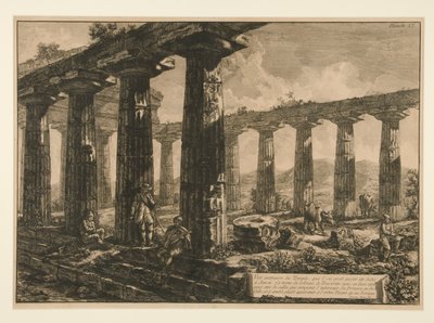 Vista interna del Tempio da Francesco Piranesi