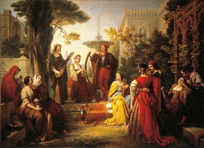 Narratori del Decameron a Treviso da Francesco Podesti