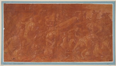 Agamemnon und Kassandra werden während eines Banketts ermordet da Francesco Primaticcio