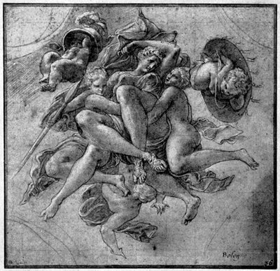 Progetto per la Galleria di Ulisse, Fontainebleau da Francesco Primaticcio