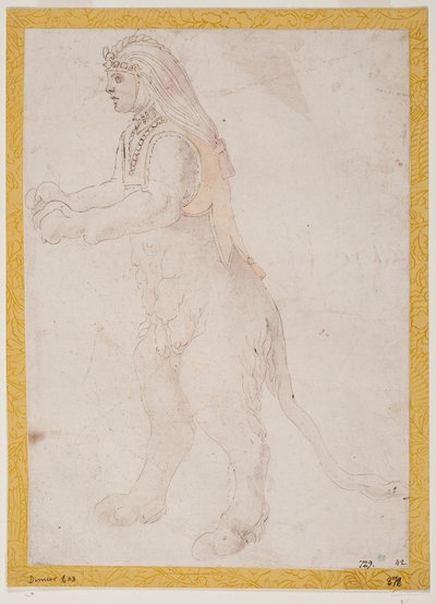 Stehende Sphinx da Francesco Primaticcio