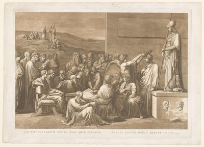 Glorificazione allegorica del tipografo Giovanni Battista Bodoni da Francesco Rosaspina