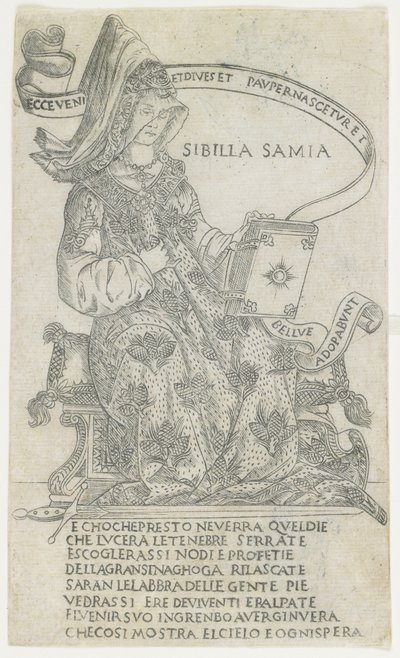 La Sibilla Samia: Modo Ampio, 1485-1500 da Francesco Rosselli