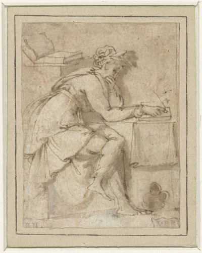 Musa seduta (?) da Francesco Salviati