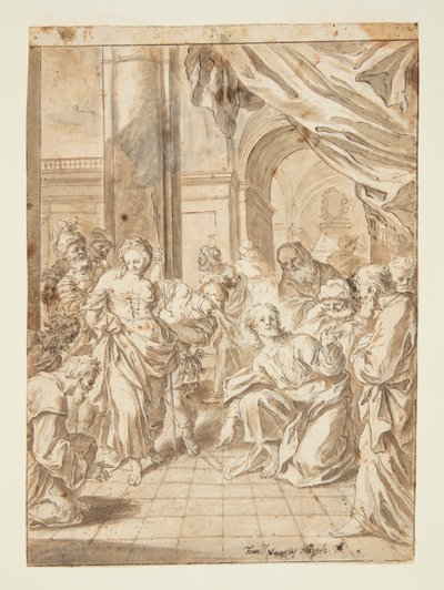 Cristo e la donna adultera da Francesco Saverio Mergolo