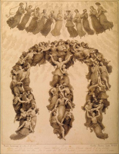 Illustrazione alla Divina Commedia di Dante Alighieri Paradiso canto XVIII da Francesco Scaramuzza