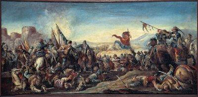Guerra Veneto-Austro-Ottomana (Terza guerra austro-ottomana o Settima guerra veneto-ottomana): battaglia tra veneziani e turchi a Corfù, Grecia da Francesco Simonini