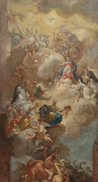 La glorificazione di San Domenico da Francesco Solimena (copy after)