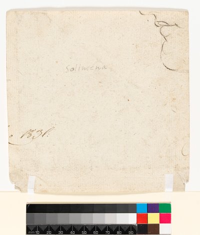 Disegno sul retro del foglio (verso) da Francesco Solimena