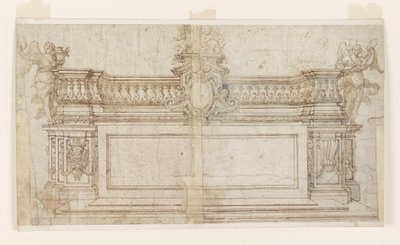 Elevazione di un altare con proposte alternative da Francesco Solimena
