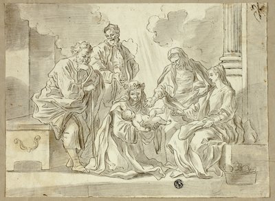 La Sacra Famiglia con i Santi da Francesco Solimena