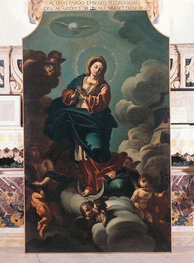 Immacolata Concezione, attribuito a Francesco Solimena (1657-1747), Cattedrale di San Pardo, Larino, Molise, Italia da Francesco Solimena