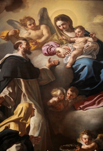 Madonna del Rosario con i Santi Domenico e Caterina da Francesco Solimena