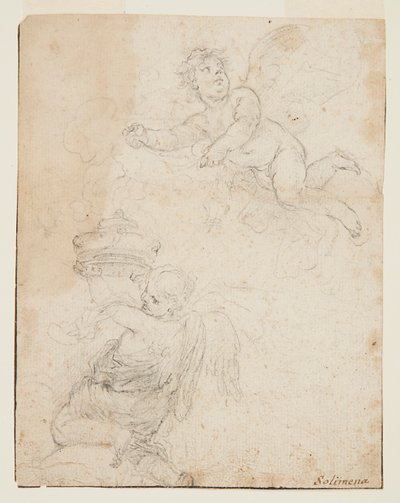 Studio di Due Putti da Francesco Solimena