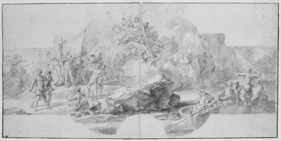 Lo sbarco di Colombo in America, 1715-1716 da Francesco Solimena
