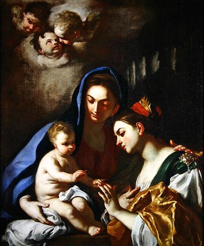 Il matrimonio mistico di Santa Caterina da Francesco Solimena