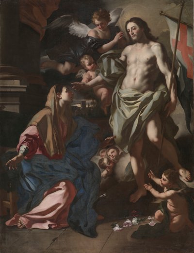 Il Cristo risorto appare alla Vergine da Francesco Solimena