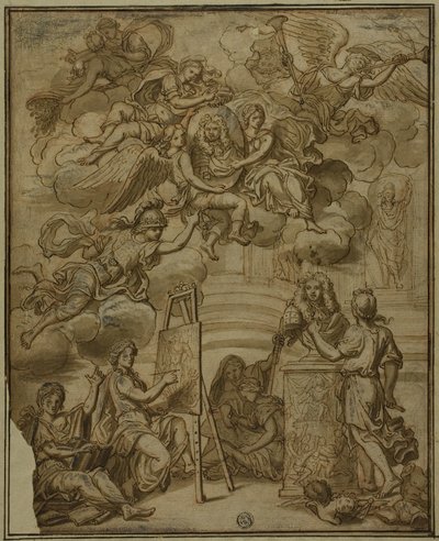 Pagina del Titolo con Ritratto del Viceré di Napoli da Francesco Solimena
