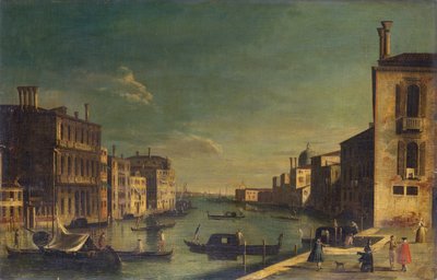Il Canal Grande guardando a est dal Campo San Vio verso il Bacino da Francesco Tironi
