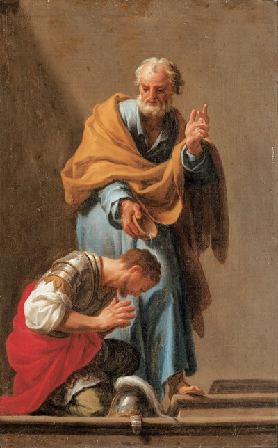 San Pietro battezza il centurione Cornelio da Francesco Trevisani