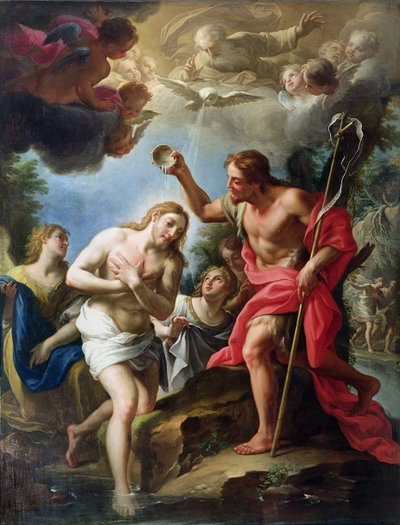 Il battesimo di Cristo da Francesco Trevisani