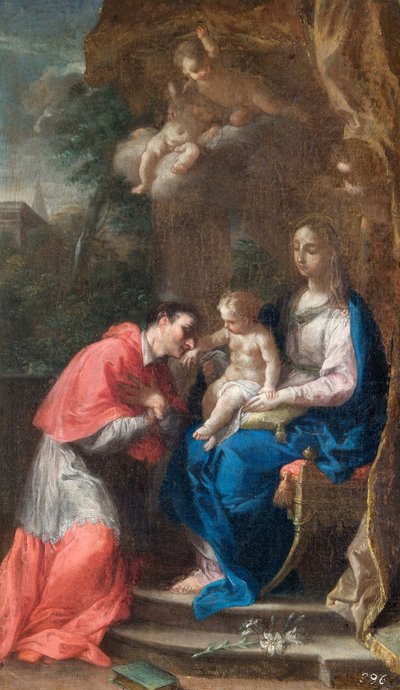La Vergine e il Bambino con San Carlo Borromeo da Francesco Trevisani