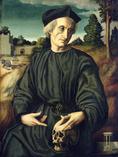 Ritratto di Papa Adriano VI (1459-1523) come sacerdote da Francesco Ubertini Il Bacchiacca