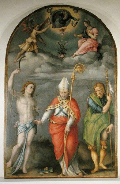 Annunciazione con Santi da Francesco Ubertini Verdi Bachiacca