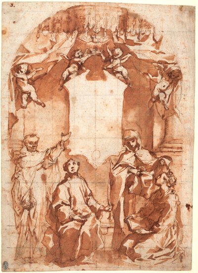 Quattro santi davanti a un