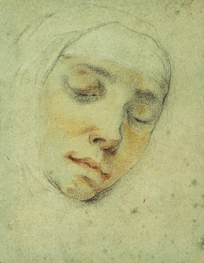 Ritratto di Pasitea Crogi, con gli occhi chiusi in estasi da Francesco Vanni