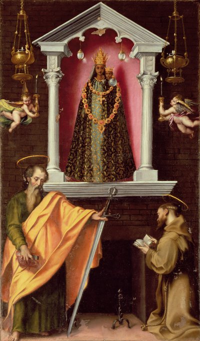 La Madonna di Loreto con San Paolo e San Francesco da Francesco Vanni