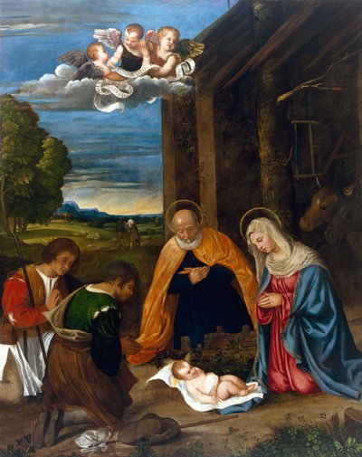 La Natività con i pastori da Francesco Vecellio