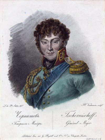Ritratto del Conte Alexander Ivanovich Chernyshov da Francesco Vendramini