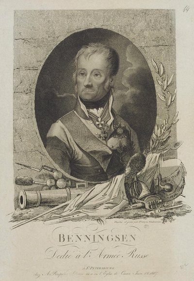 Ritratto del conte Levin Leonty August Theophil von Bennigsen da Francesco Vendramini