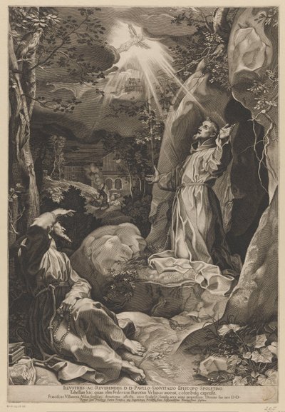 San Francesco riceve le stimmate da Francesco Villamena