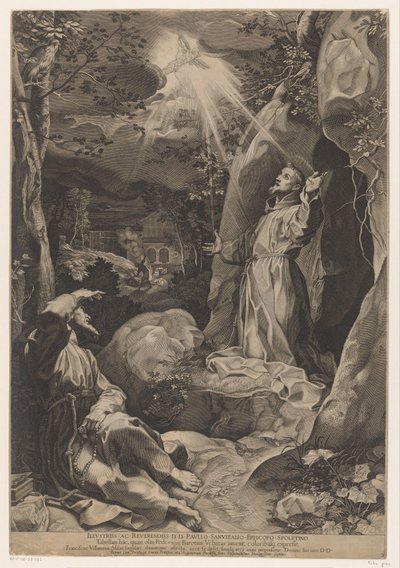 San Francesco riceve le stimmate da Francesco Villamena