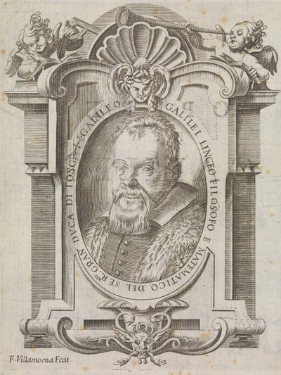 Galileo Galilei (1564-1642), c.1656 da Francesco Villamena