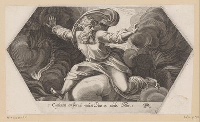Dio separa la luce dalle tenebre da Francesco Villamena