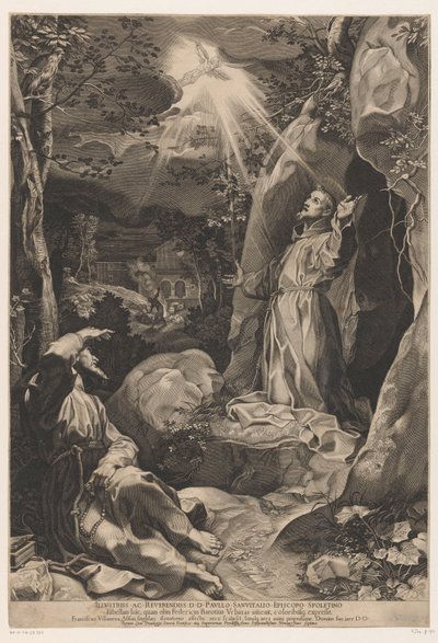 San Francesco riceve le stimmate da Francesco Villamena