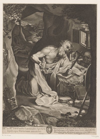 San Girolamo nel deserto da Francesco Villamena