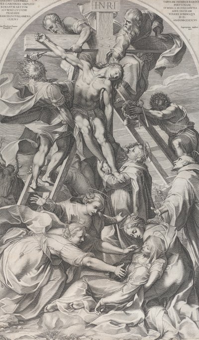 La discesa dalla croce, 1606 da Francesco Villamena