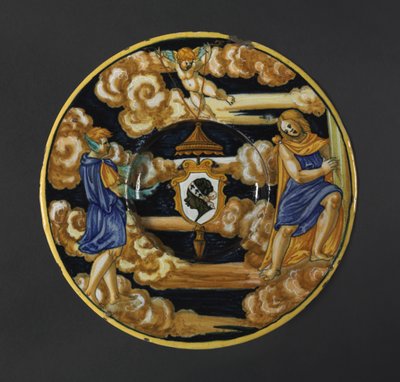 Piatto con le armi della famiglia Pucci, 1532 da Francesco Xanto Avelli