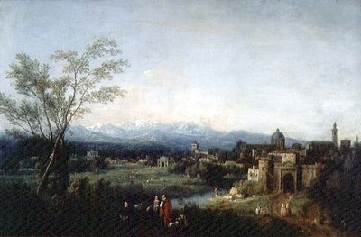 Paesaggio fantastico, Vicenza da Francesco Zuccarelli